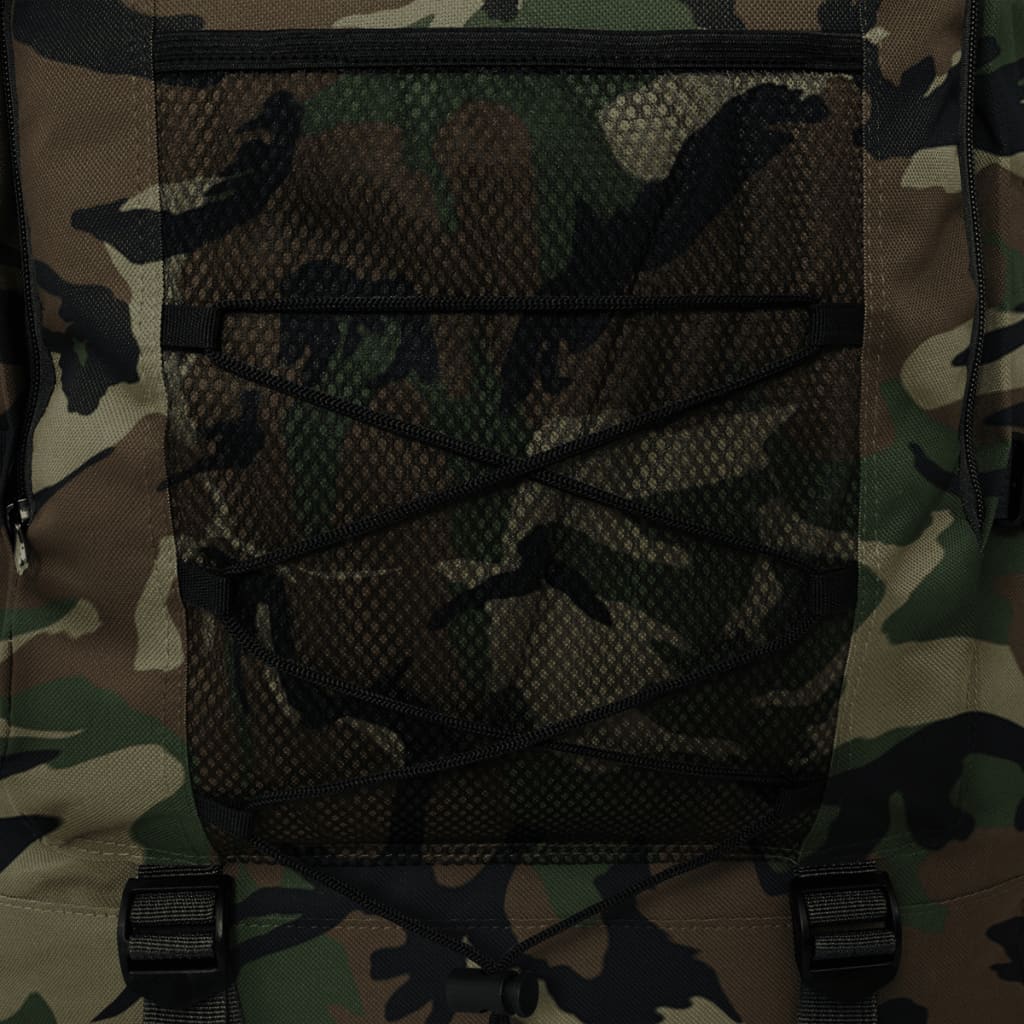 Army-Style Backpack XXL 100 L Camouflage Pattern